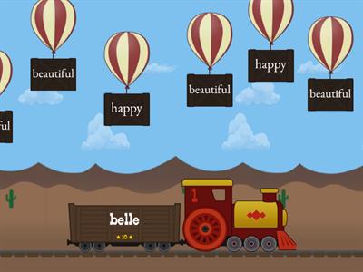 Les Adjectifs Balloon Pop