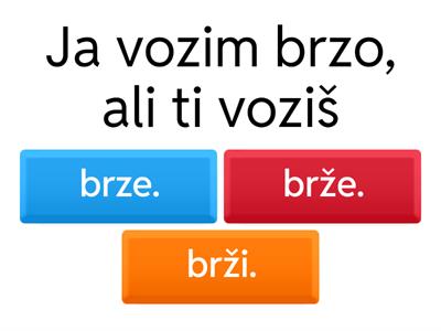 Prilozi - komparativ i superlativ