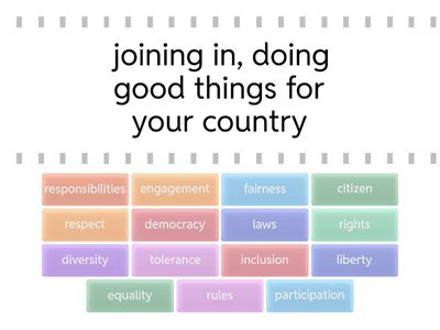 British Values and Fredie (find the match)