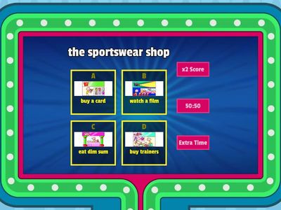 [Vocabulary] Book 3A Ch.4 - Places and Activities at a Shopping Centre