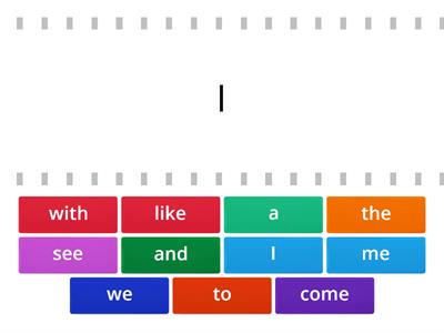 Match the Sight Word