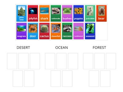 Science - Match the Environment