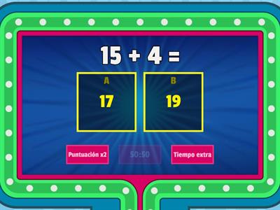 Cálculo mental primer grado