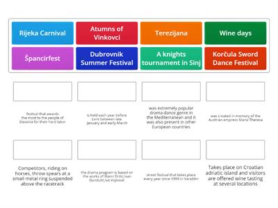 croatian cultural events