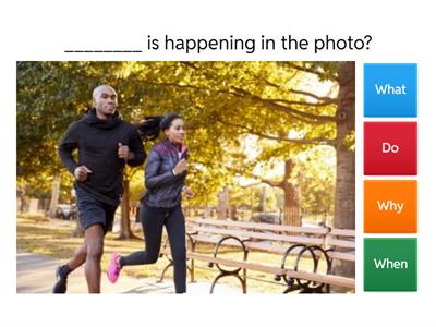 Multiple choice - Question words