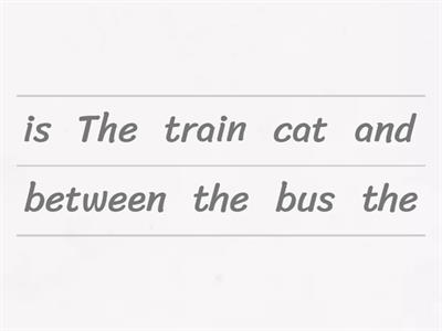 Copy of Ricostruire la frase (A0)