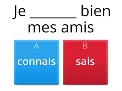 Connaître ou savoir? 