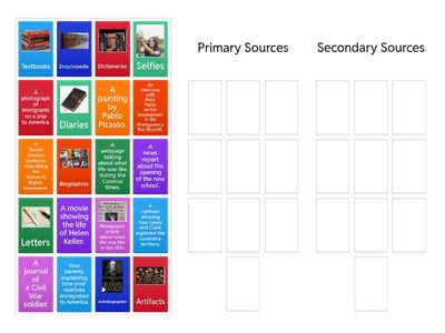 Primary Sources vs. Secondary Sources