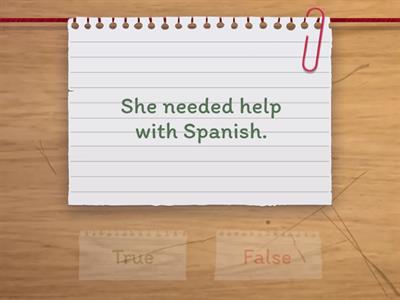 True or False - Schools