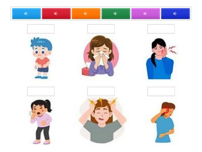 Listen to each audio and match the word you hear with the correct picture.