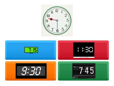 PE Clocks Quiz - analogue and digital