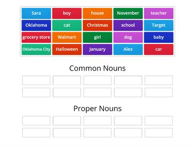 Common and Proper Noun Sort