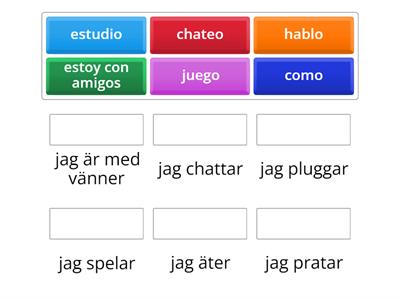 6 verb i jag-form - att göra under en dag