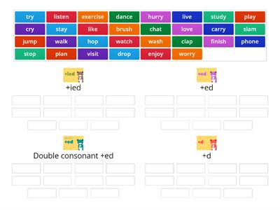 Past simple - regular verbs