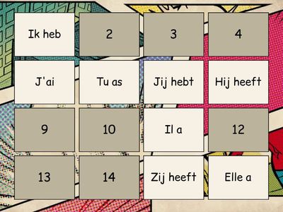 Jeux de mémoire Avoir