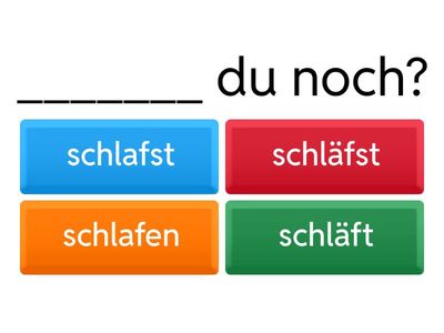 Verben im Präsens 1