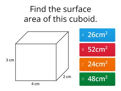 Surface Area of a Cuboid