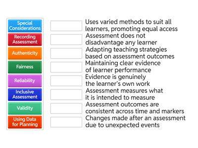 Assessment Methods