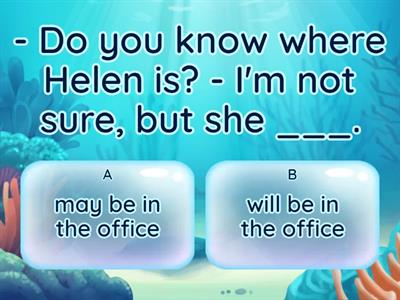 Prepare 7. Unit 8.  may / will / won't