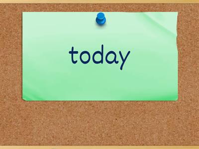 Present Continuous, Time expressions