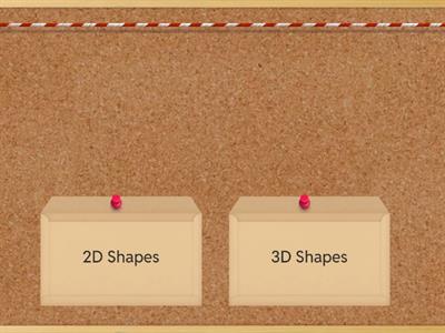 Sort 2D and 3D Shapes
