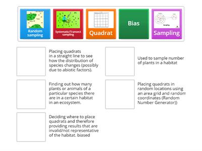 Sampling Vocabulary - Biology