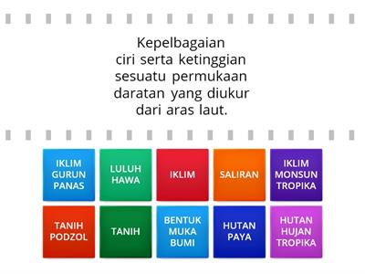  BAB 3: PENGARUH PERSEKITARAN FIZIKAL TERHADAP KEPELBAGAIAN TUMBUH-TUMBUHAN SEMULA JADI DAN HIDUPAN LIAR.