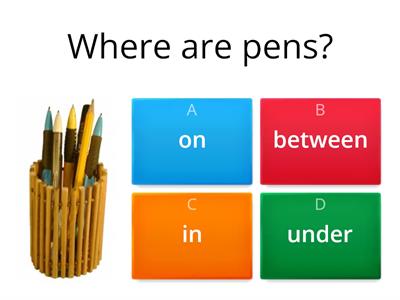 Prepositions of place