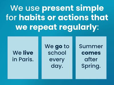 A2: Unit 1 - Present Simple - Uses