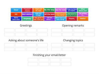 Writing an Informal email/letter