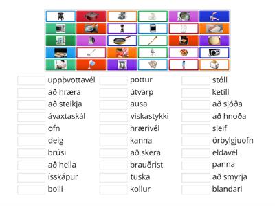 bls. 14-15 Eldhús (myndir - orð)