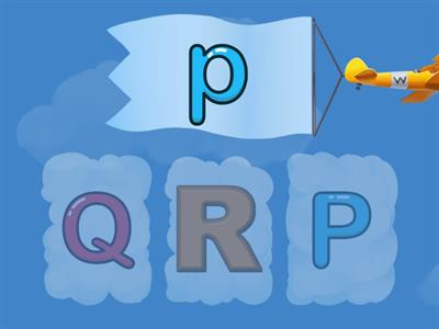 Lower and Uppercase, P,Q,R