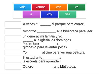 Spanish 1 Verb IR