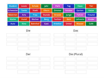 Simple German words