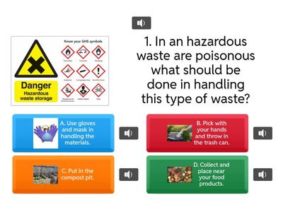 PROPER WASTE MANAGEMENT SHORT QUIZ FOR GRADE 6 GROUP 3