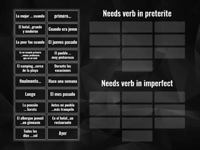 preterite or imperfect