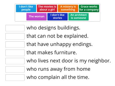 Defining Relative Clauses