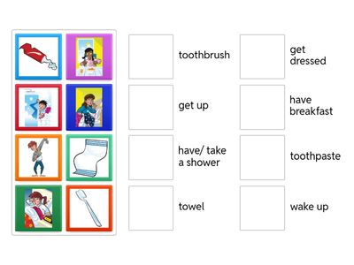 PU2 Unit 1 (Daily Routine) Match