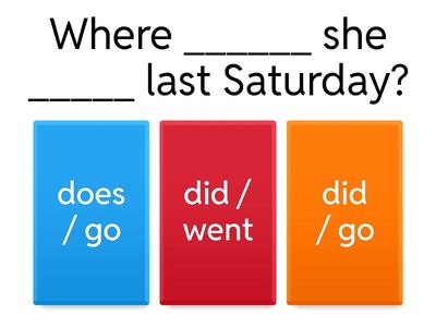 Simple Past Wh-questions