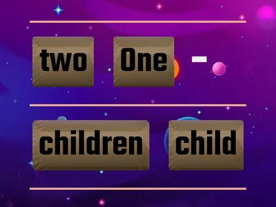 Irregular plurals: one goose - two geese