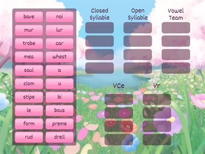 Closed, Open, VCe, Vr, VV Sort #1