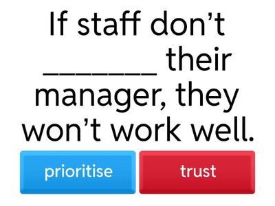 Vocabulary Recap: Leadership; Business Partner B1+; U8