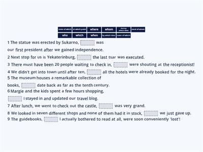 Outcomes Upper-Intermediate U2 Grammar | Relative Clauses, Page 168, Ex. 2