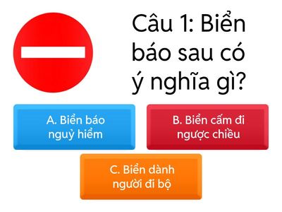 biển báo giao thông
