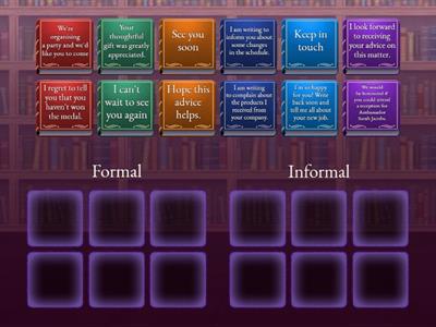 Formal or Informal Letters