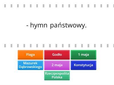 ŚWIĘTA MAJOWE, SYMBOLE NARODOWE