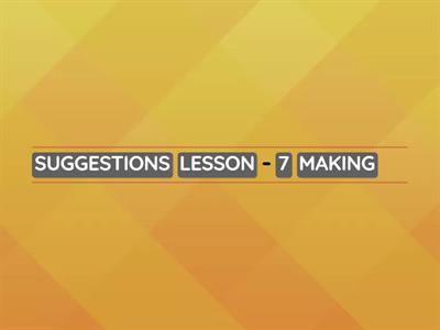 Curso intensivo -lesson 6 making suggestions