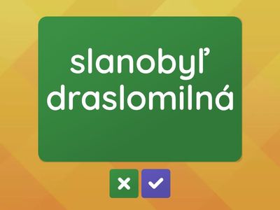 Precvičenie slovenské lat.názvoslovie/BOTANIKA