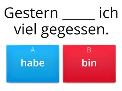 Perfekt mit "haben" oder "sein"?