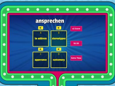 Gameshow Quiz Business Etiquette Vocabulary 1